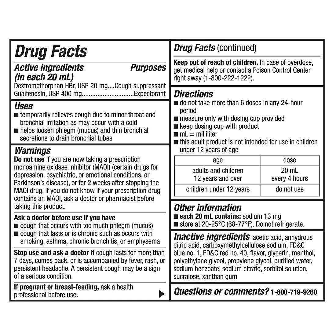 Tussin DM Cough + Congestion Relief, Raspberry Menthol, 12+ Years - Image 5