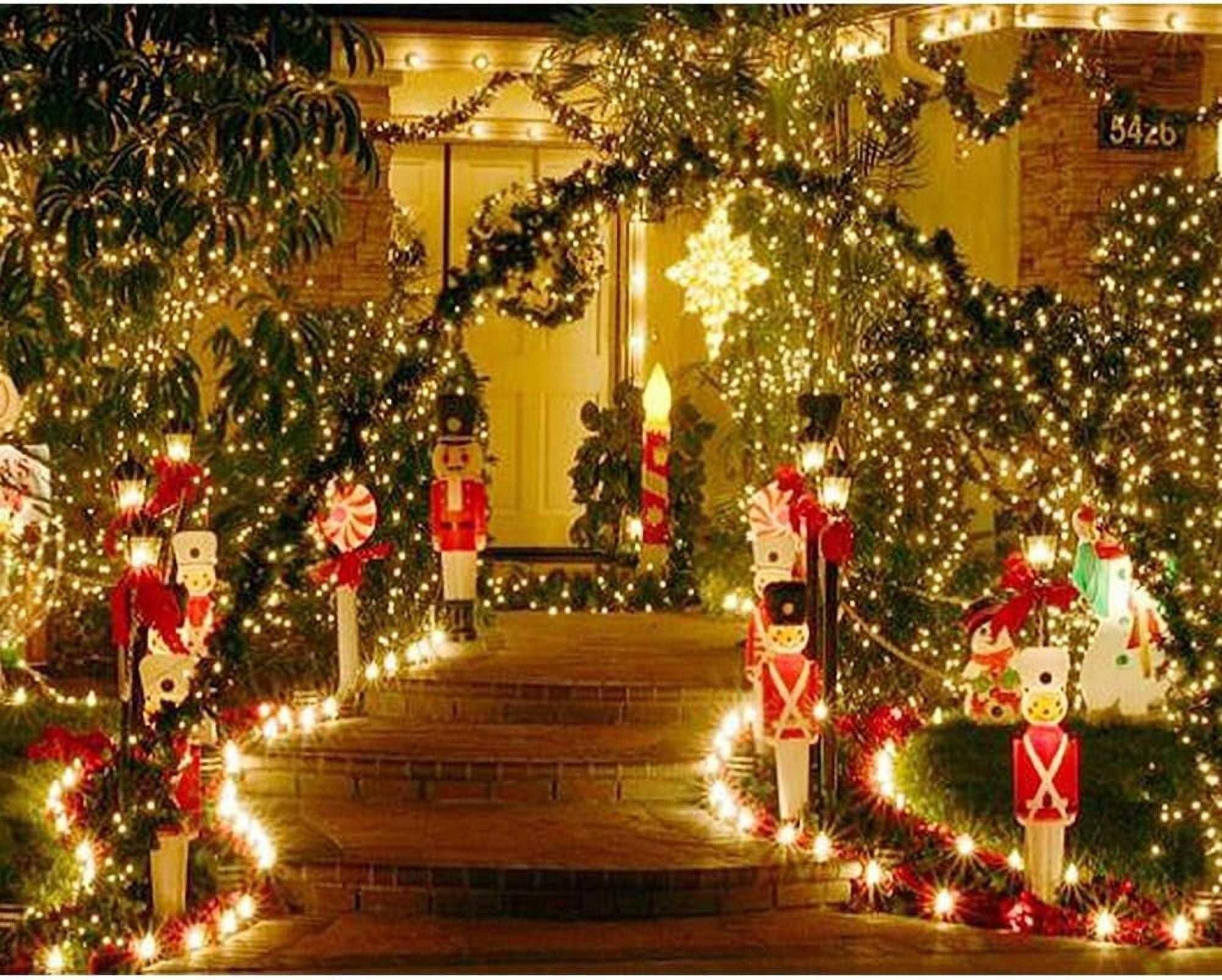 Twinkle Star Christmas Decorations String Lights, 8 Modes, Plug-In, UL Certified Christmas Lights, 200 LEDs, White, 66' for Thanksgiving 2025 Decor - Image 3