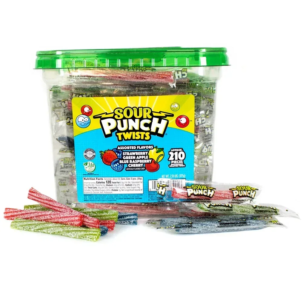 Twists, Individually Wrapped Candy, 2.59Lb (210 Pieces) Jar - Image 2