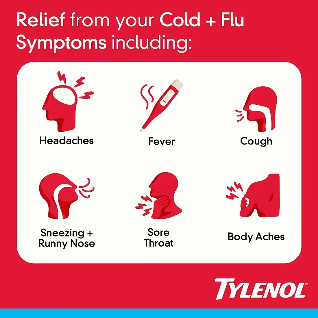 Tylenol Day & Night Cold + Flu Combo Pack, 72ct (48 Day + 24 Night) - Image 4