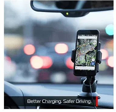 Tzumi Intelligrip Smart Dash Auto Mount with Wireless Charging - Black - Image 3
