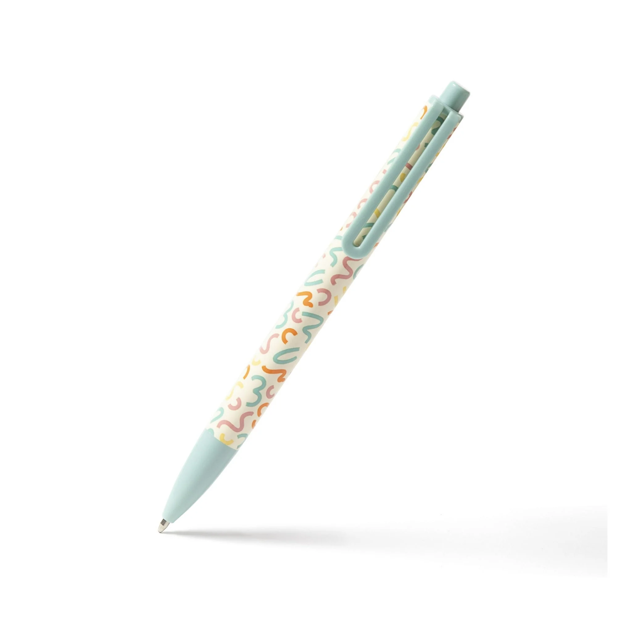 U Brands Laguna Ballpoint Pens, 6 Count, Colorful Cubist, Bold (1.0mm) Point, Black Ink - Image 3