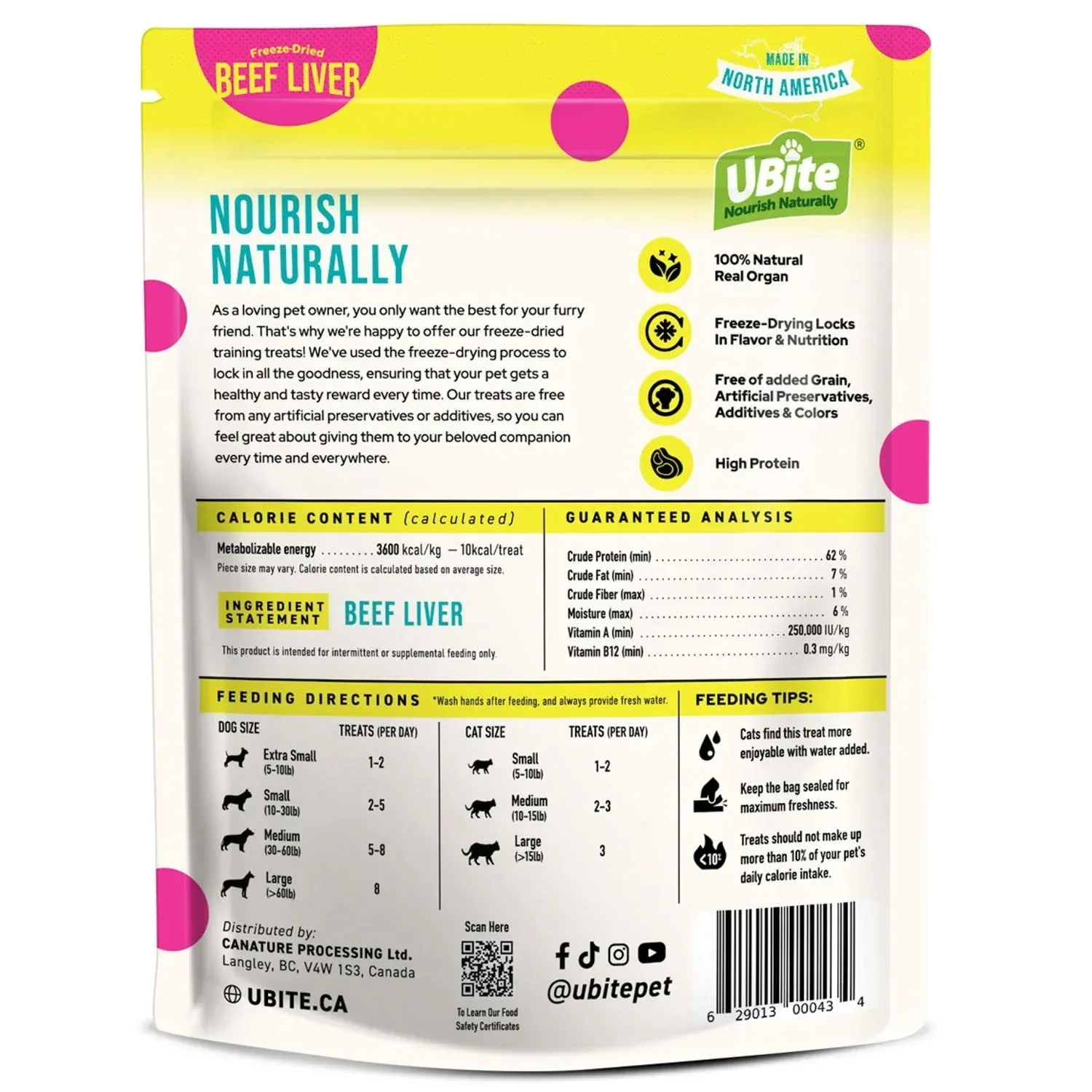 UBite Raw Bits Freeze-Dried Beef Liver Dog + Cat Treats, 17 oz. - Image 2