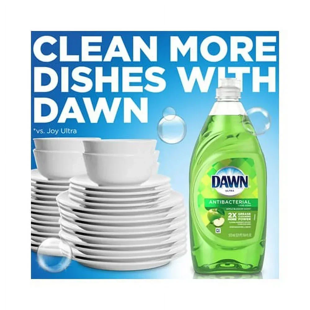 Ultra Antibacterial Dishwashing Liquid Apple Blossom, 40 oz Bottle - Image 5