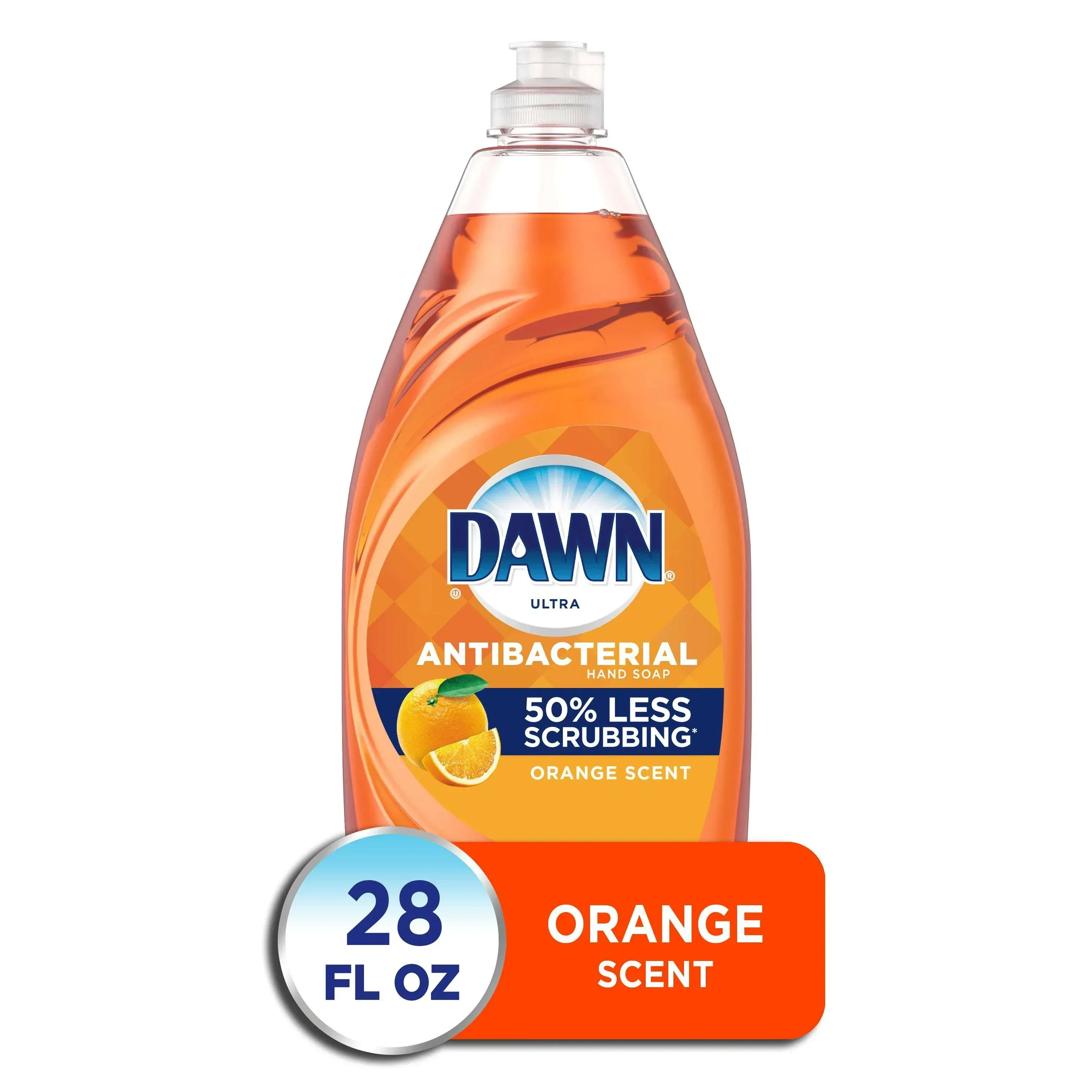 Ultra Antibacterial Dishwashing Liquid, Orange Scent, 28 Oz Bottle | Bundle of 2 Each - Image 5