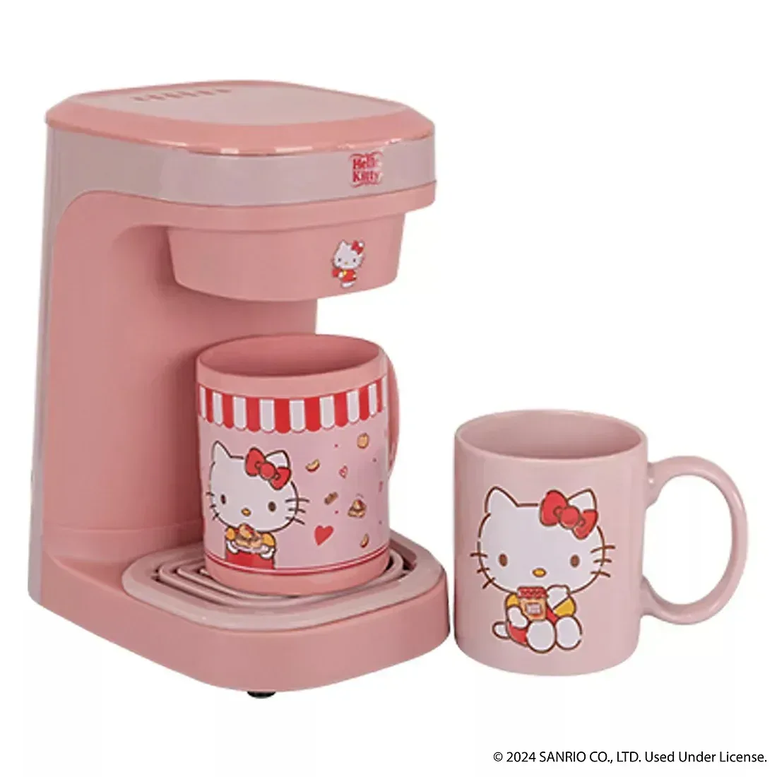 Uncanny Brands Hello Kitty Single Cup Coffee Maker Gift Set with 2 Mugs - Image 2