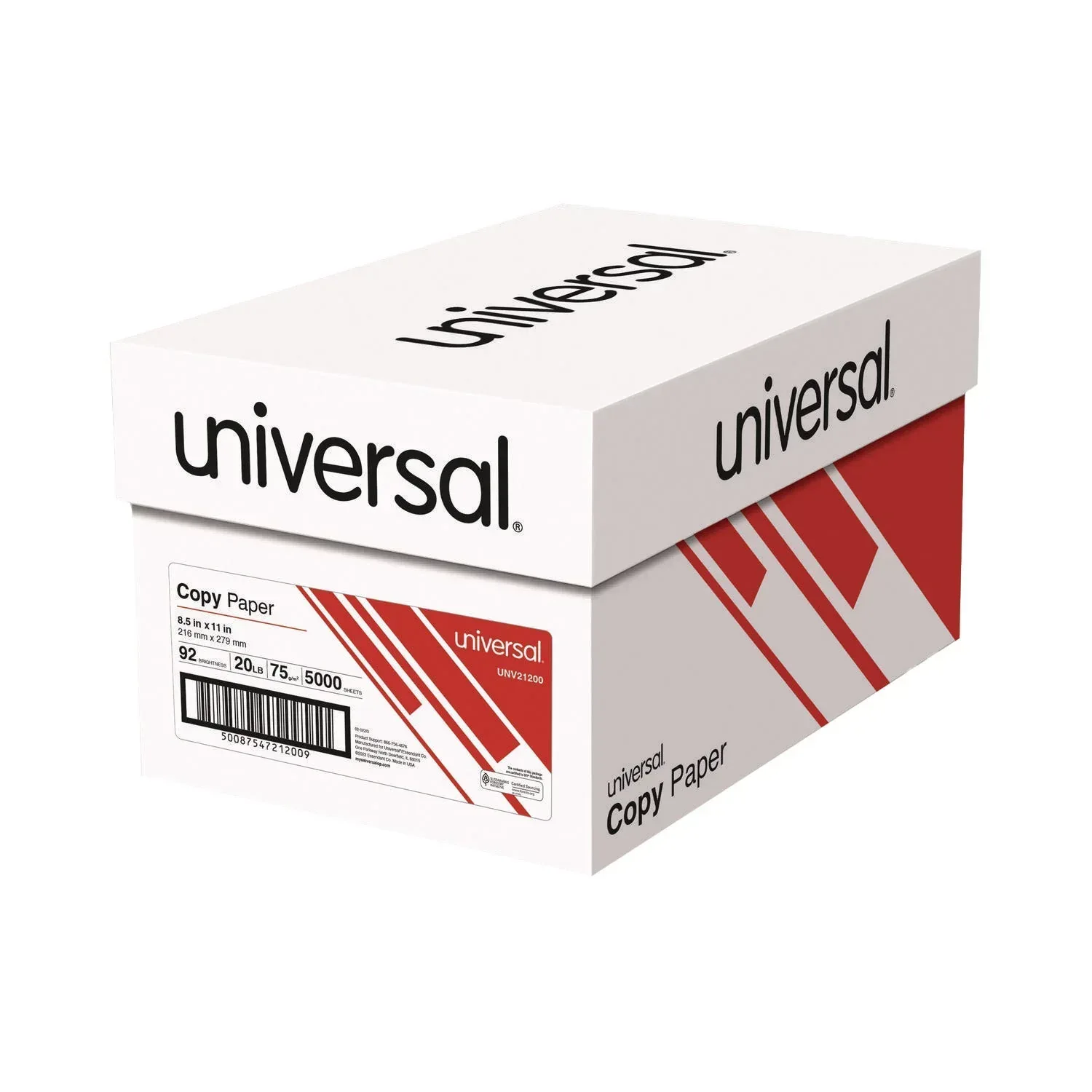 Universal Copy Paper, 8.5"x11" Letter, White, 20lb, 92 Bright - Image 3
