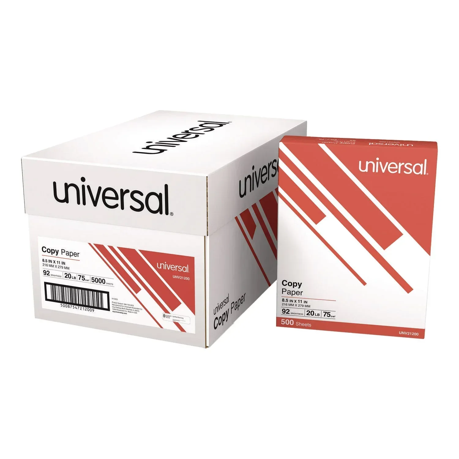 Universal Copy Paper, 8.5"x11" Letter, White, 20lb, 92 Bright - Image 4