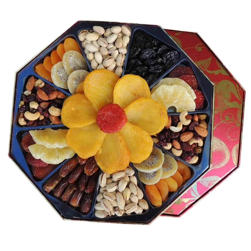 Vacaville Fruit Company, Lunar New Year, Dried Fruit & Nut Gift Box, 34 oz.