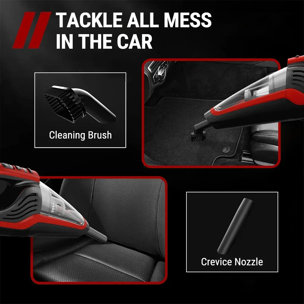 VacLife Cordless Handheld Vacuum, Car Vacuum Cleaner Rechargeable with Motorized Brush, Powerful Stair Vacuum - Image 3