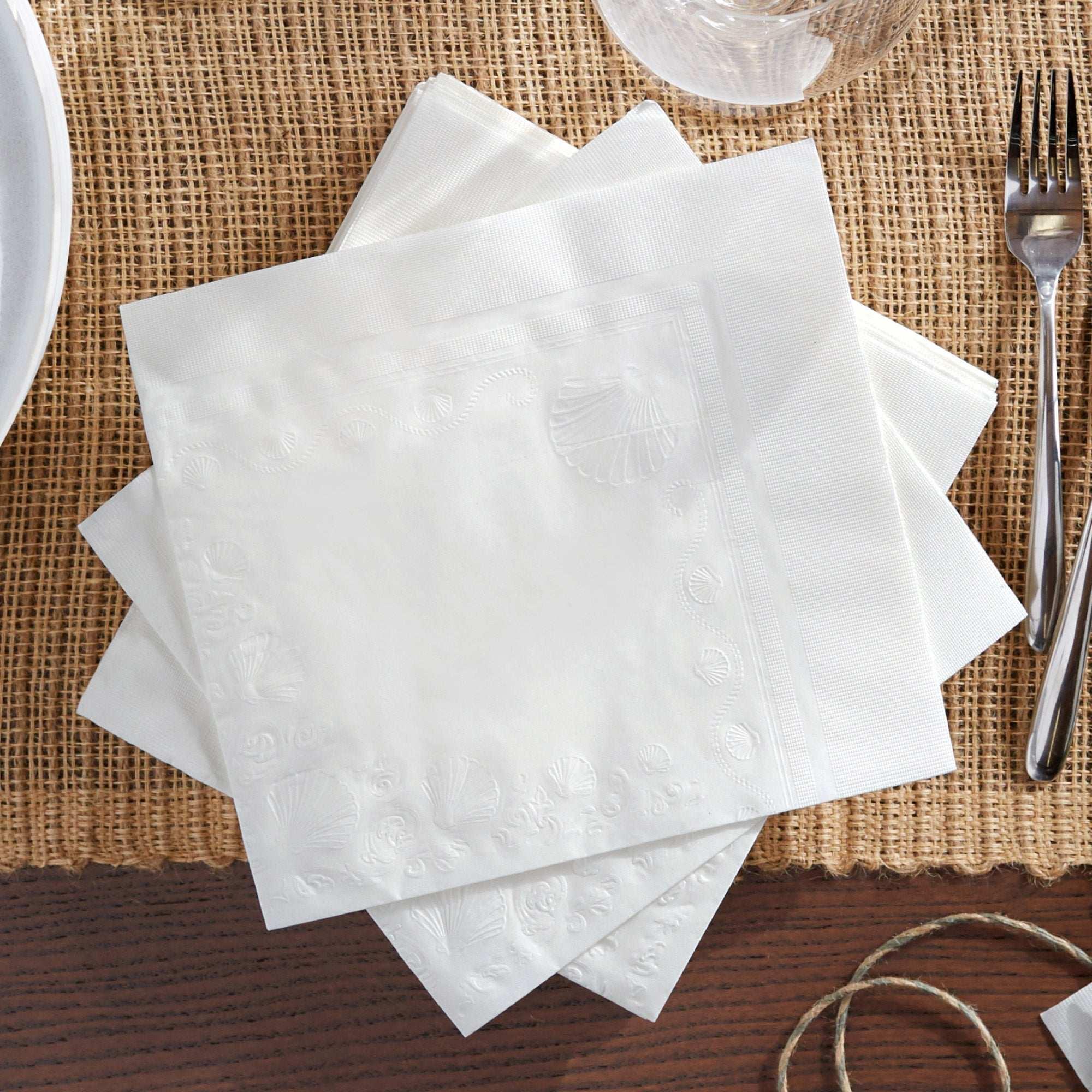 Vanity Fair Entertain White Paper Napkins, 3-ply, 60-count, 4-pack - Image 4