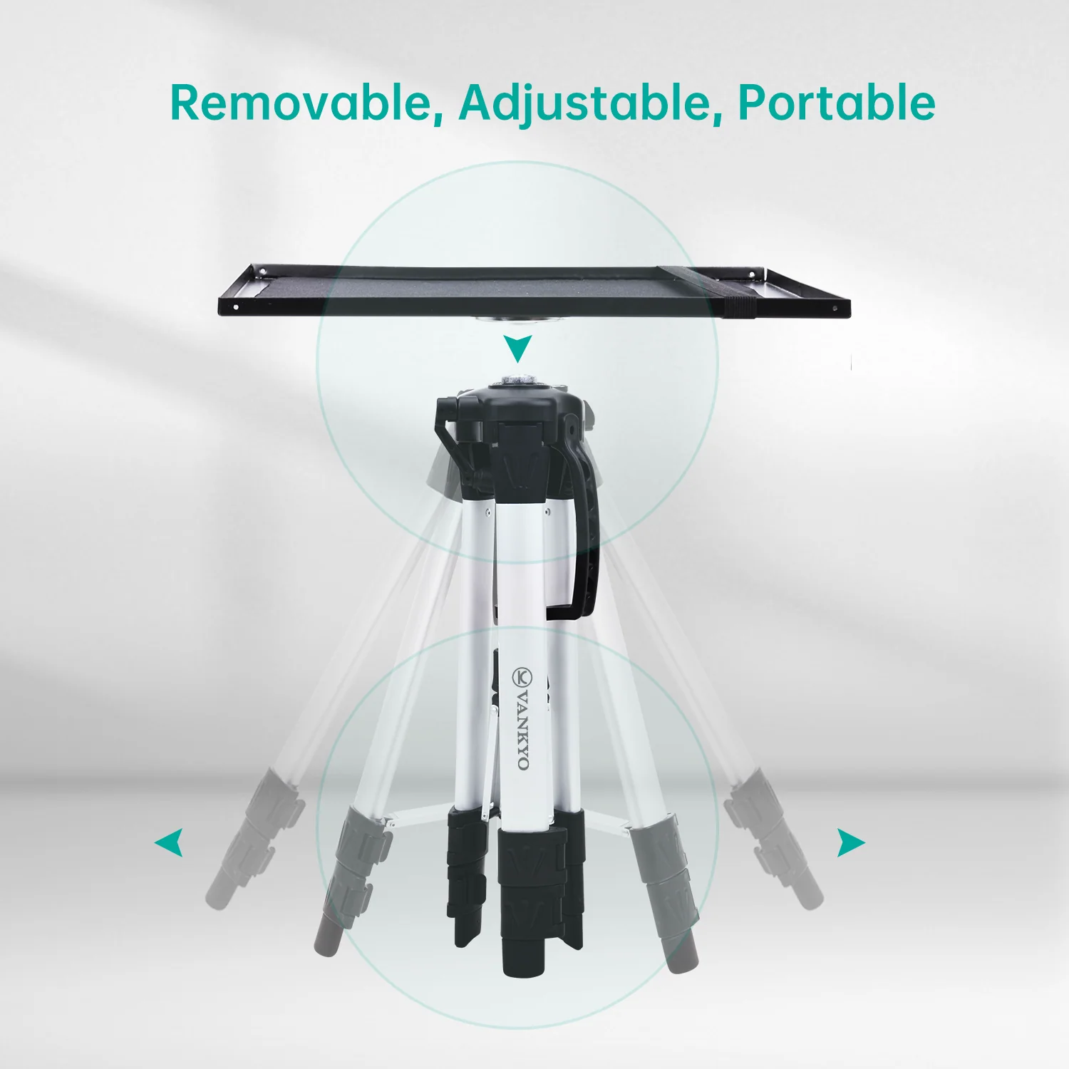 VANKYO WT50 Aluminum Tripod Projector Stand, Adjustable and Portable - Image 5