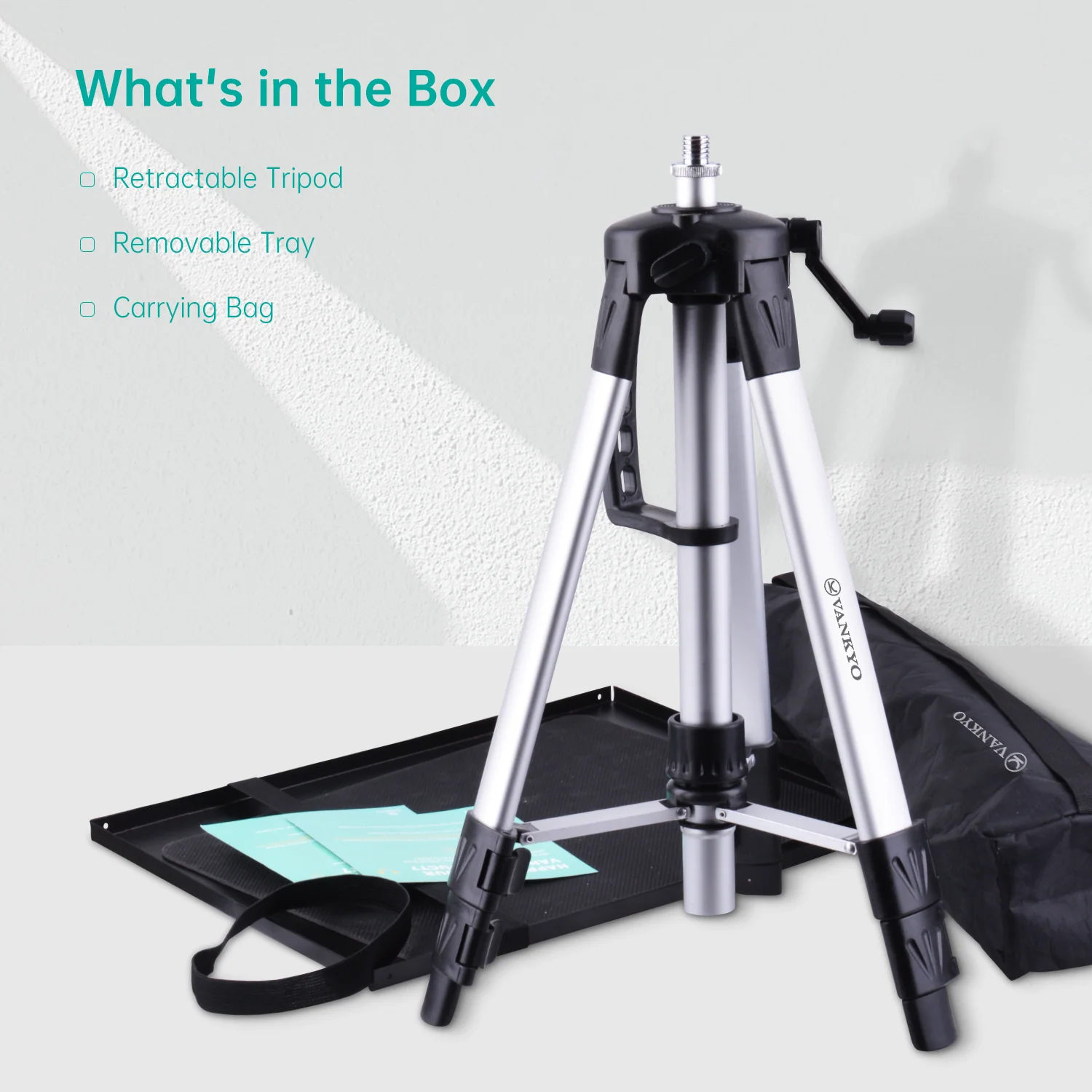VANKYO WT50 Aluminum Tripod Projector Stand, Adjustable and Portable - Image 7