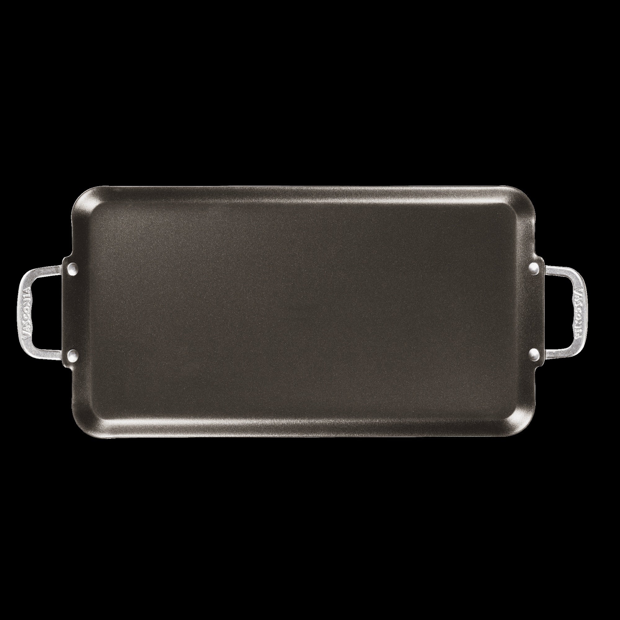 Vasconia 20" Double Burner Griddle - Non-Stick, Dishwasher Safe, Aluminum Handles - Image 2