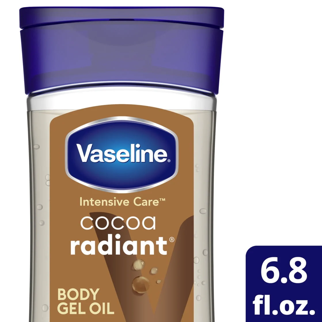 Vaseline Intensive Care Cocoa Radiant Body Gel Oil for Glowing Skin, 6.8 oz - Image 2