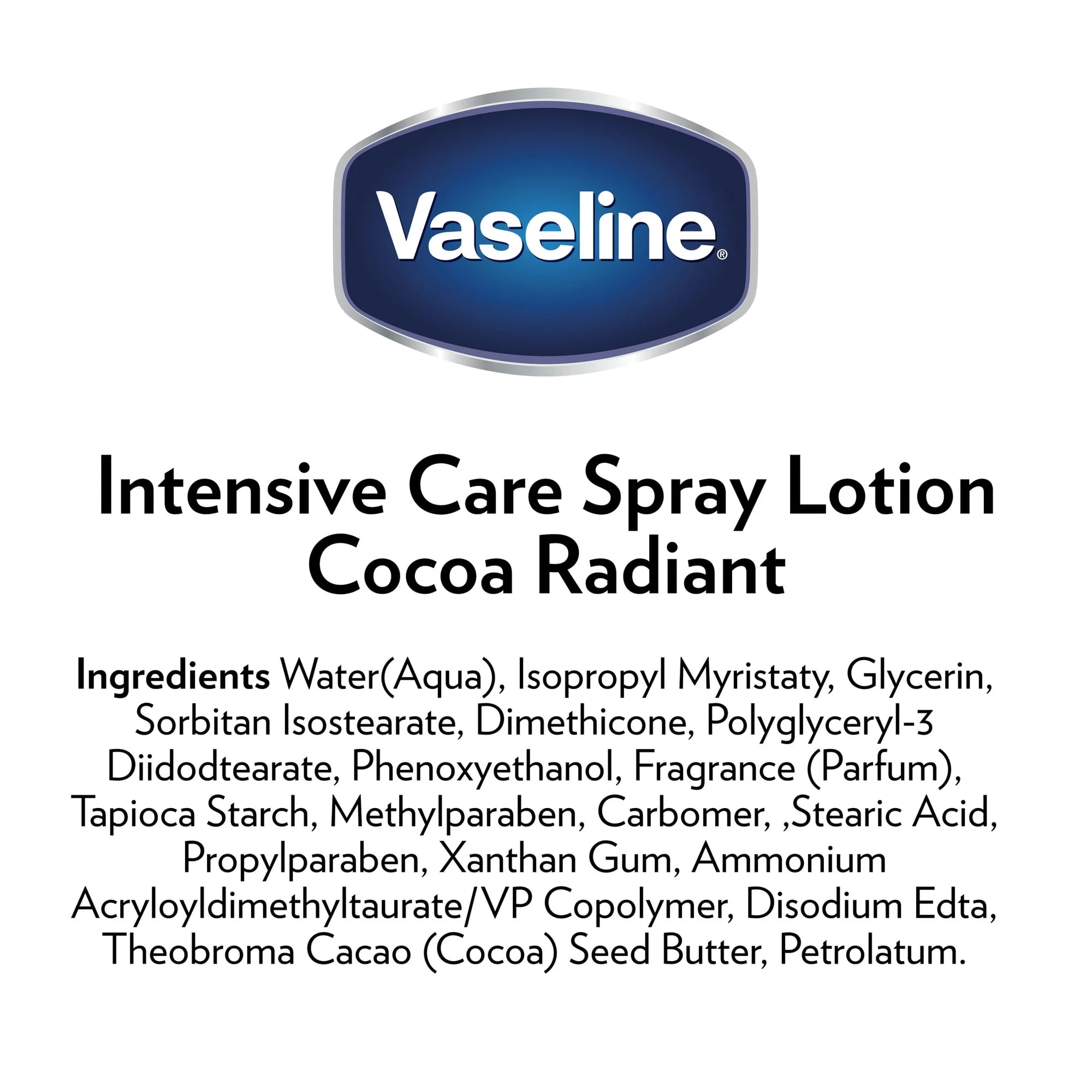 Vaseline Intensive Care Spray Moisturizer For Dry Skin Cocoa Radiant Made with 100% Pure Cocoa Butter, 6.5 oz - Image 5
