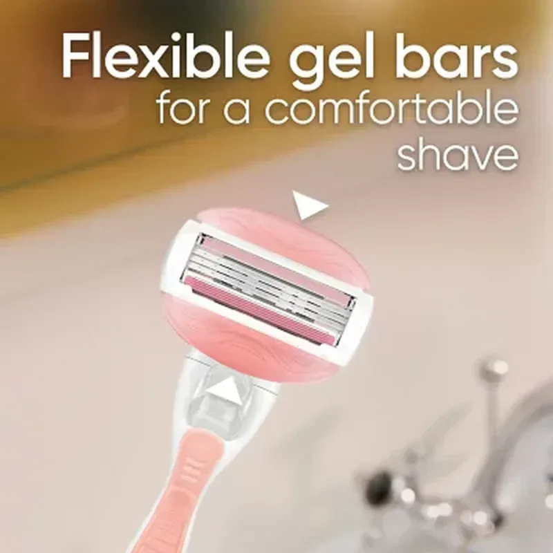 Venus Comfortglide Women'S Razor Handle + 12 Cartridges, White Tea - Image 4
