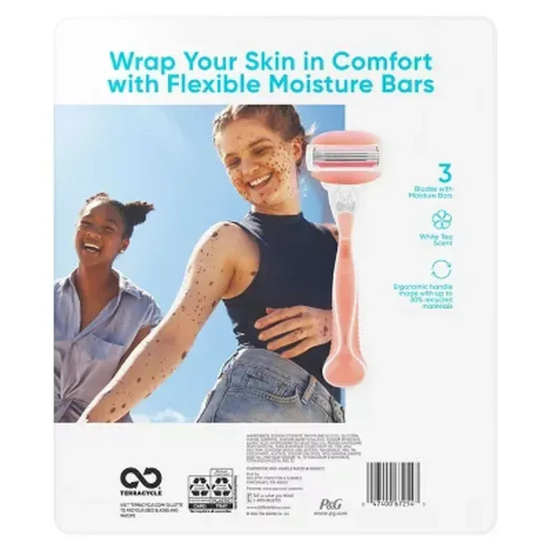Venus Comfortglide Women'S Razor Handle + 12 Cartridges, White Tea - Image 7
