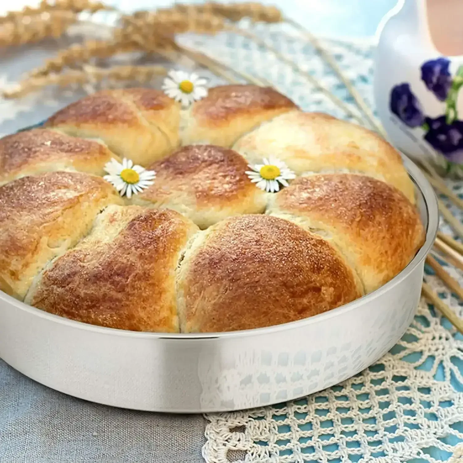 Vesteel Cake Pan, Stainless Steel Round Layer Cake Baking Pans, Non-Toxic & Healthy, Mirror Finish & Dishwasher Safe - Image 2