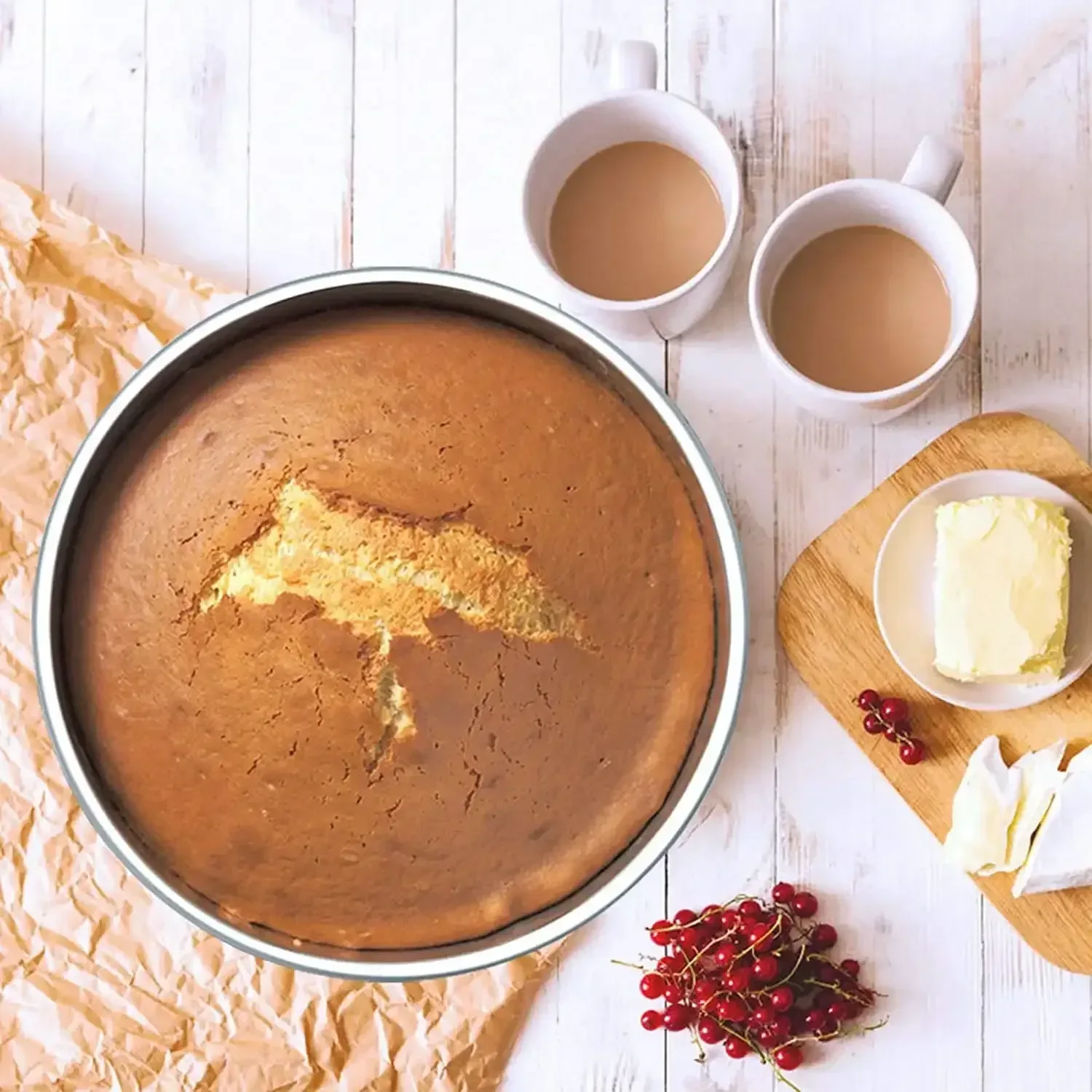 Vesteel Cake Pan, Stainless Steel Round Layer Cake Baking Pans, Non-Toxic & Healthy, Mirror Finish & Dishwasher Safe - Image 5