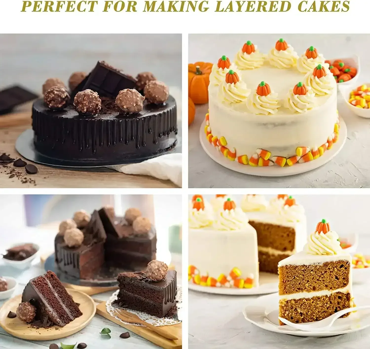Vesteel Cake Pan, Stainless Steel Round Layer Cake Baking Pans, Non-Toxic & Healthy, Mirror Finish & Dishwasher Safe - Image 7