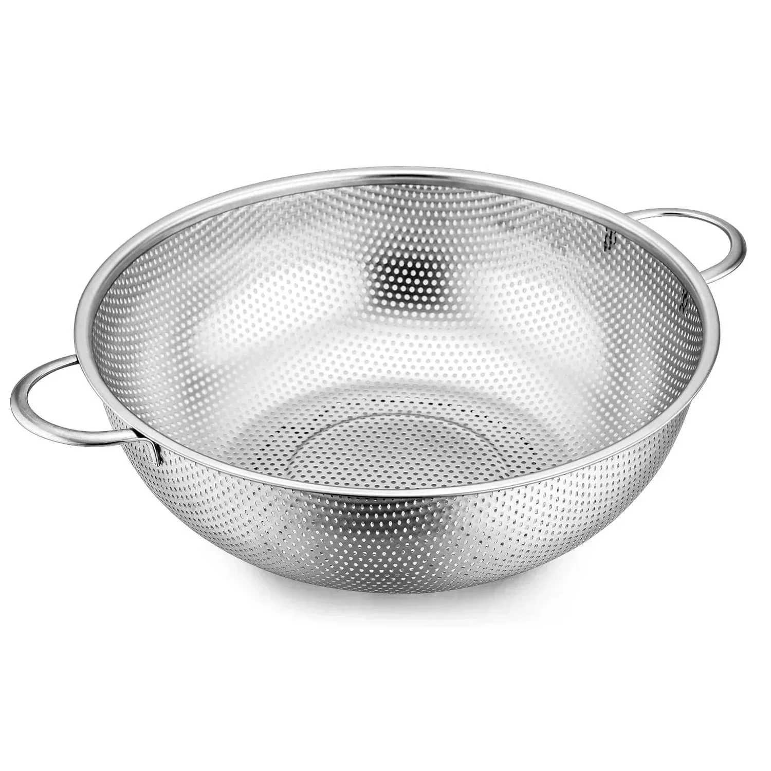 VeSteel Colander Set of 3, Stainless Steel Micro-Perforated Colanders Strainers for Draining Rinsing Washing, Ideal for Pasta Vegetables Fruits, Heavy Duty & Dishwasher Safe - Image 28
