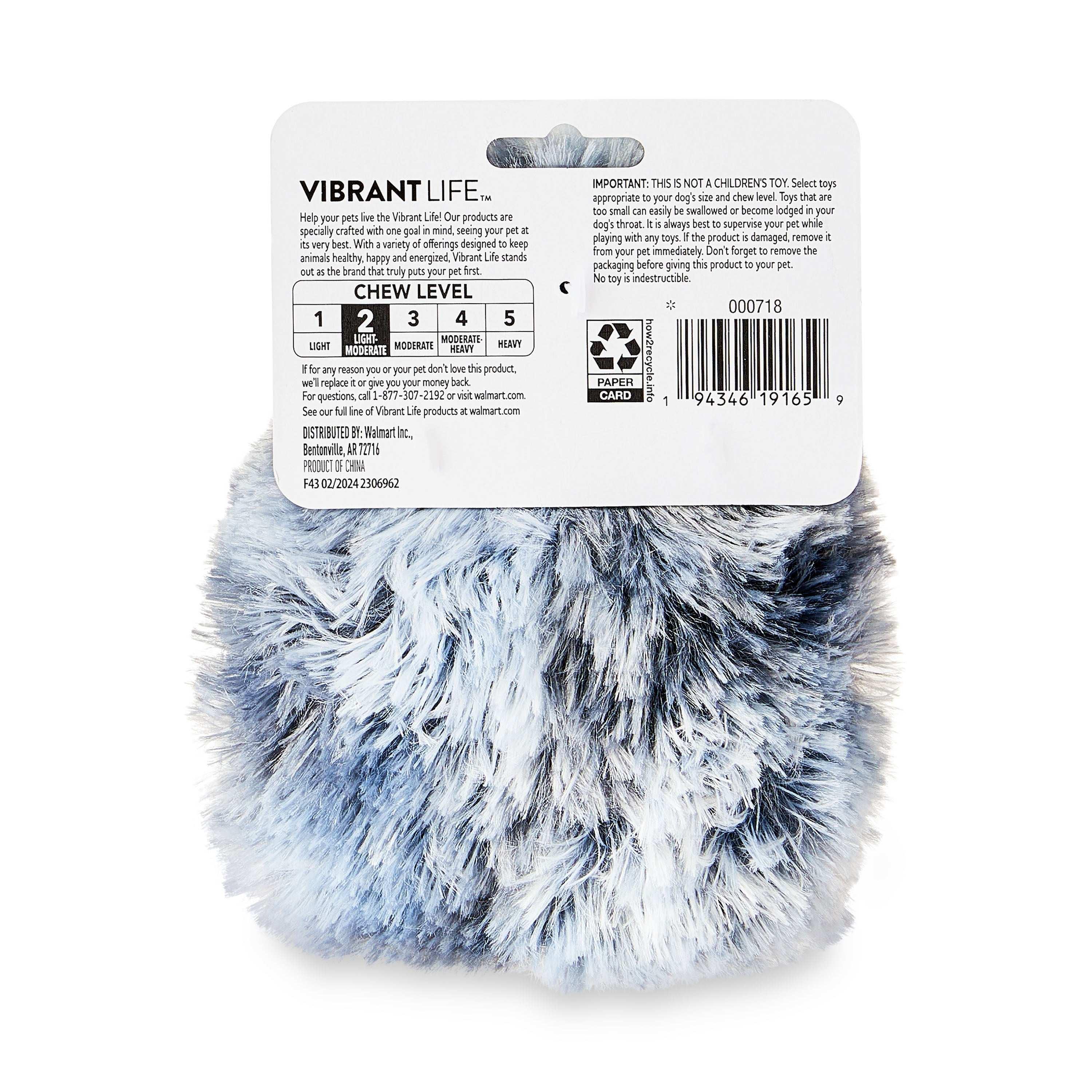 Vibrant Life Cozy Buddy Hedgehog Squeaky Dog Toy - Image 4