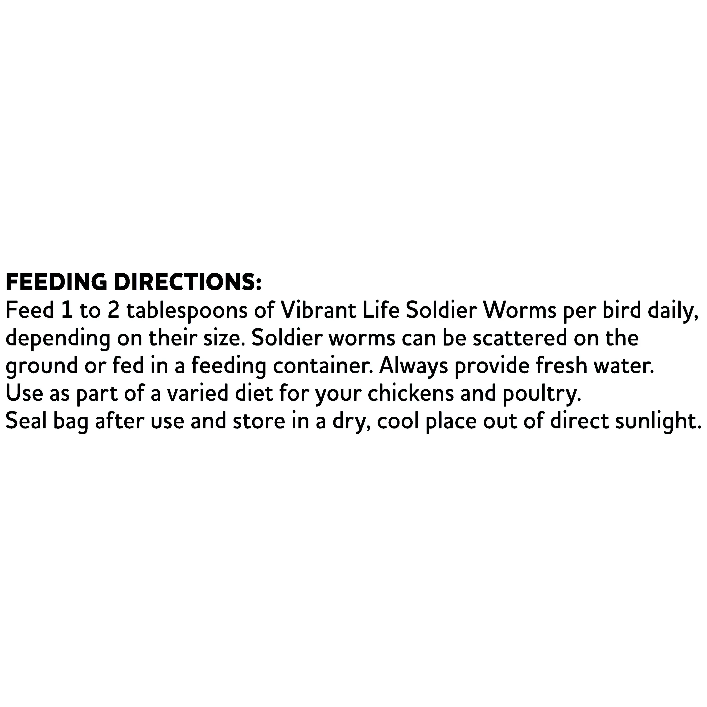 Vibrant Life Dried Soldier Worm Treats for Chickens, 1 lb Bag - Image 6