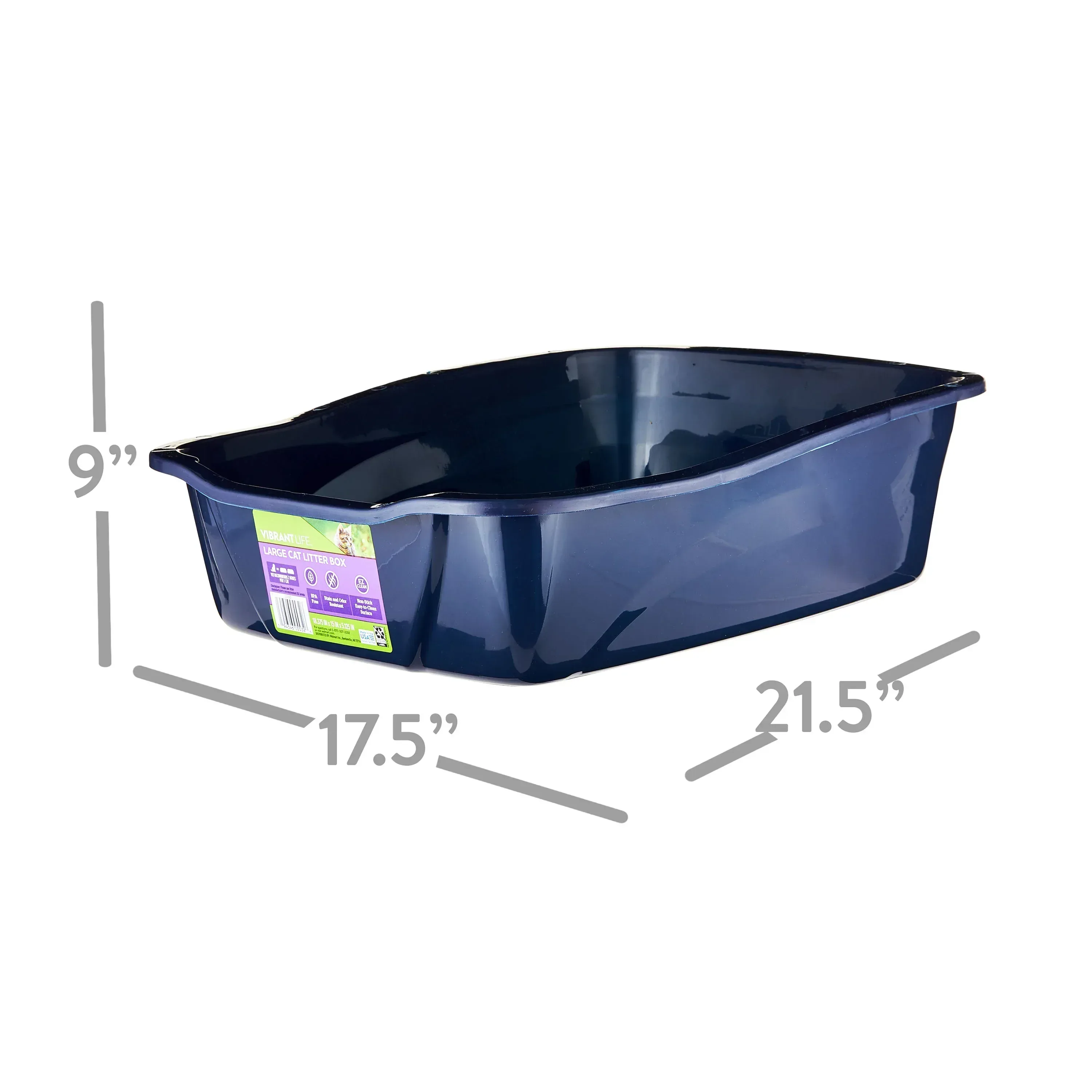 Vibrant Life Large Open Cat Litter Box - Image 2