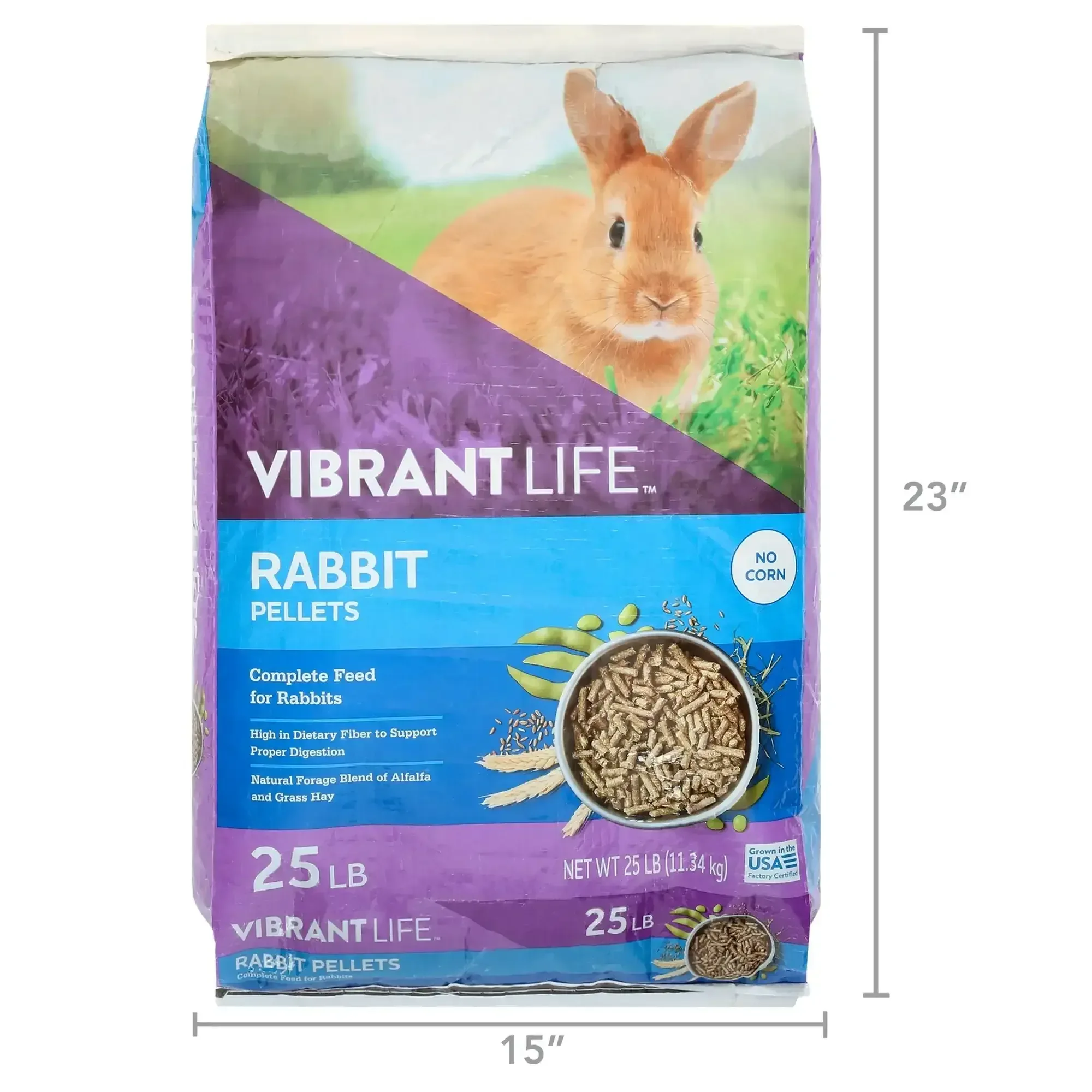 Vibrant Life Rabbit Pellets, 25 lb Bag - Image 4