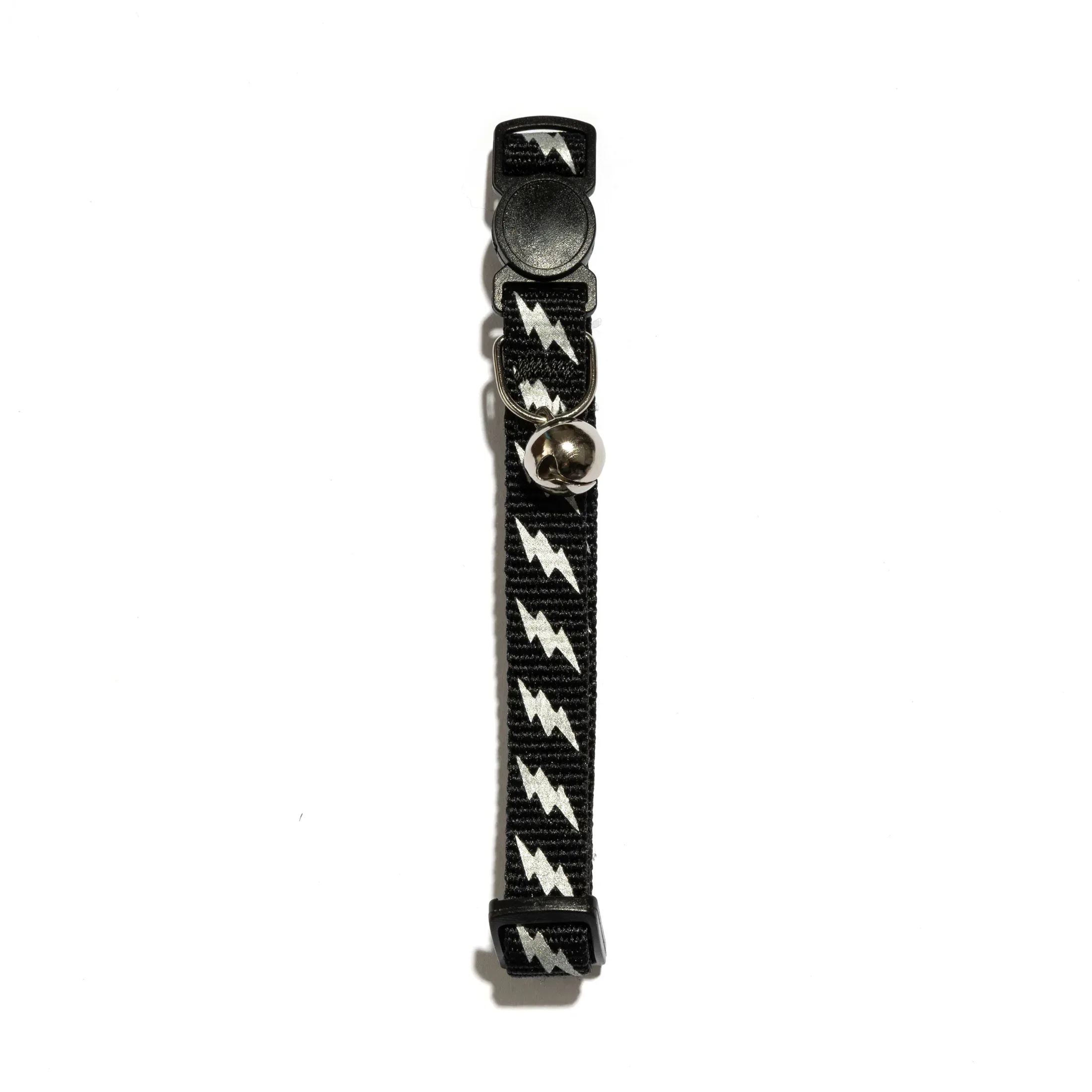 Vibrant Life, Reflective Lighting Bolt Breakaway Fashion Cat Collar, Black, One Size Fits Most - Image 2