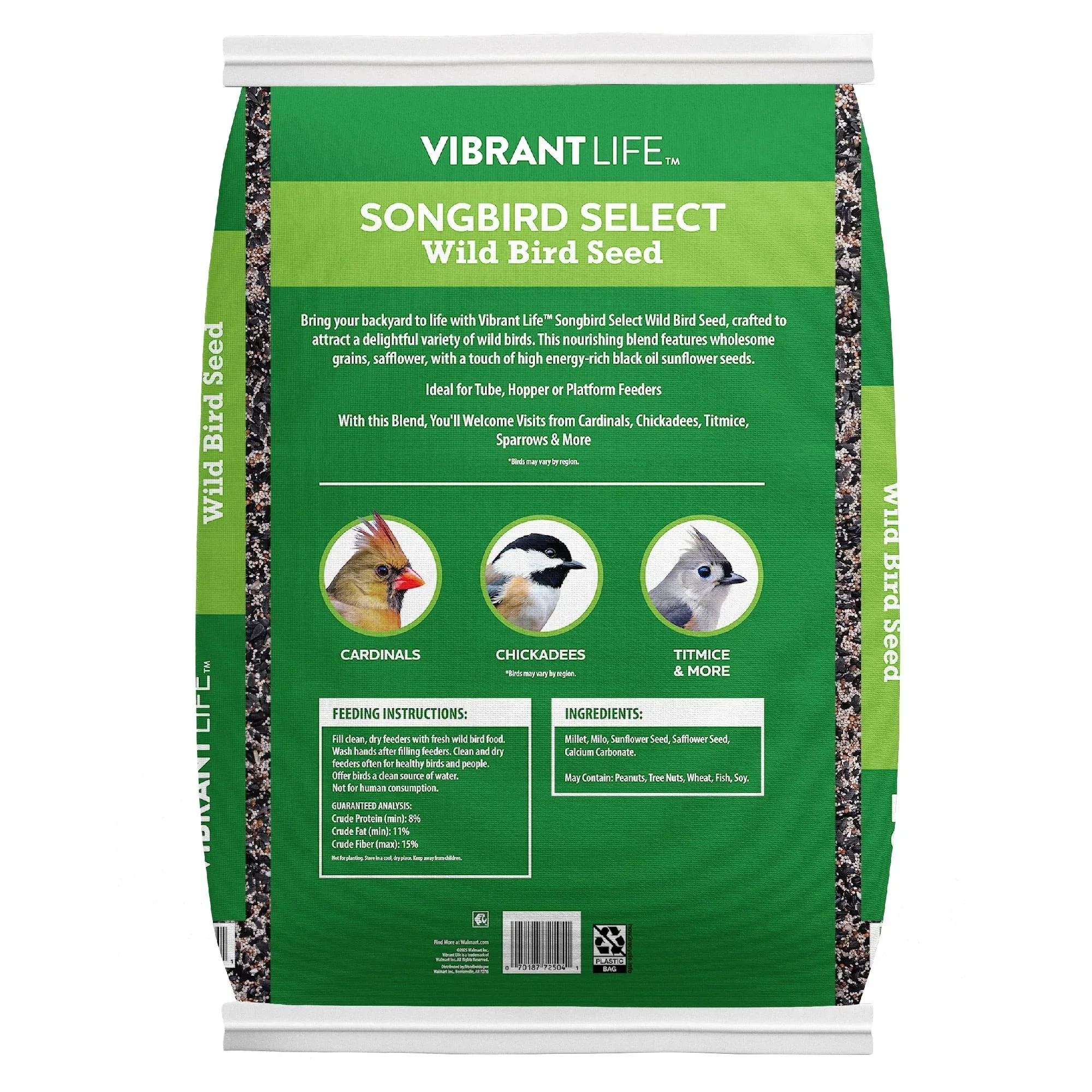 Vibrant Life Songbird Select Wild Bird Seed, 20 lb Bag - Image 2