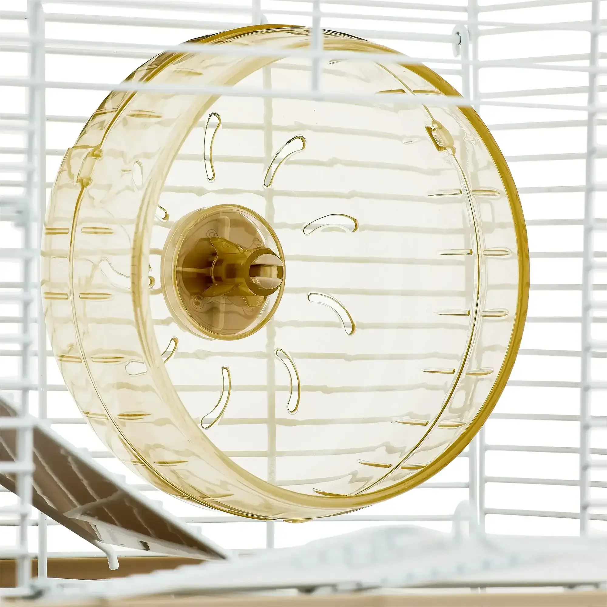 Vibrant Life Split-Level Hamster Habitat with Running Wheel & Feeding Accessories - Image 4