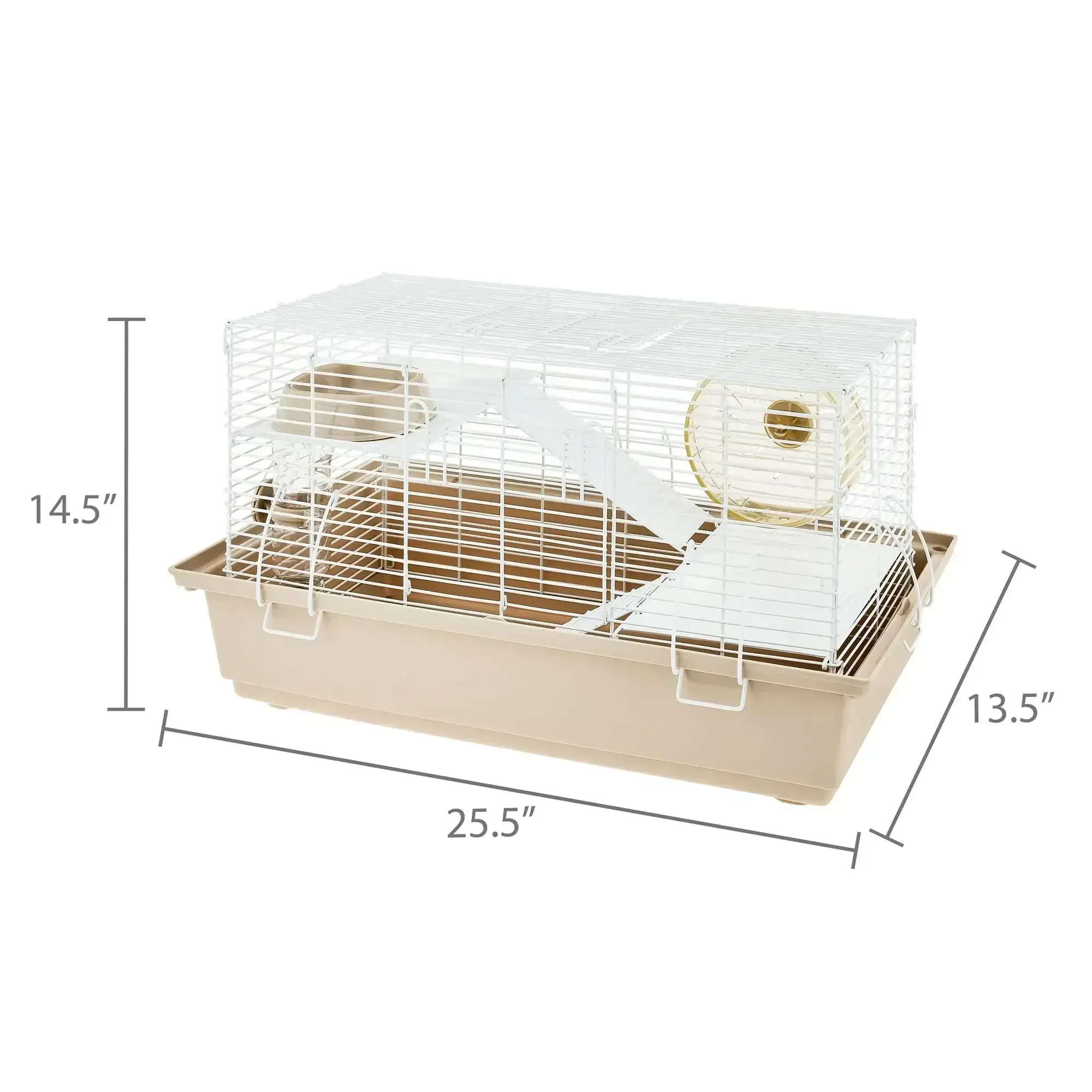 Vibrant Life Split-Level Hamster Habitat with Running Wheel & Feeding Accessories - Image 7