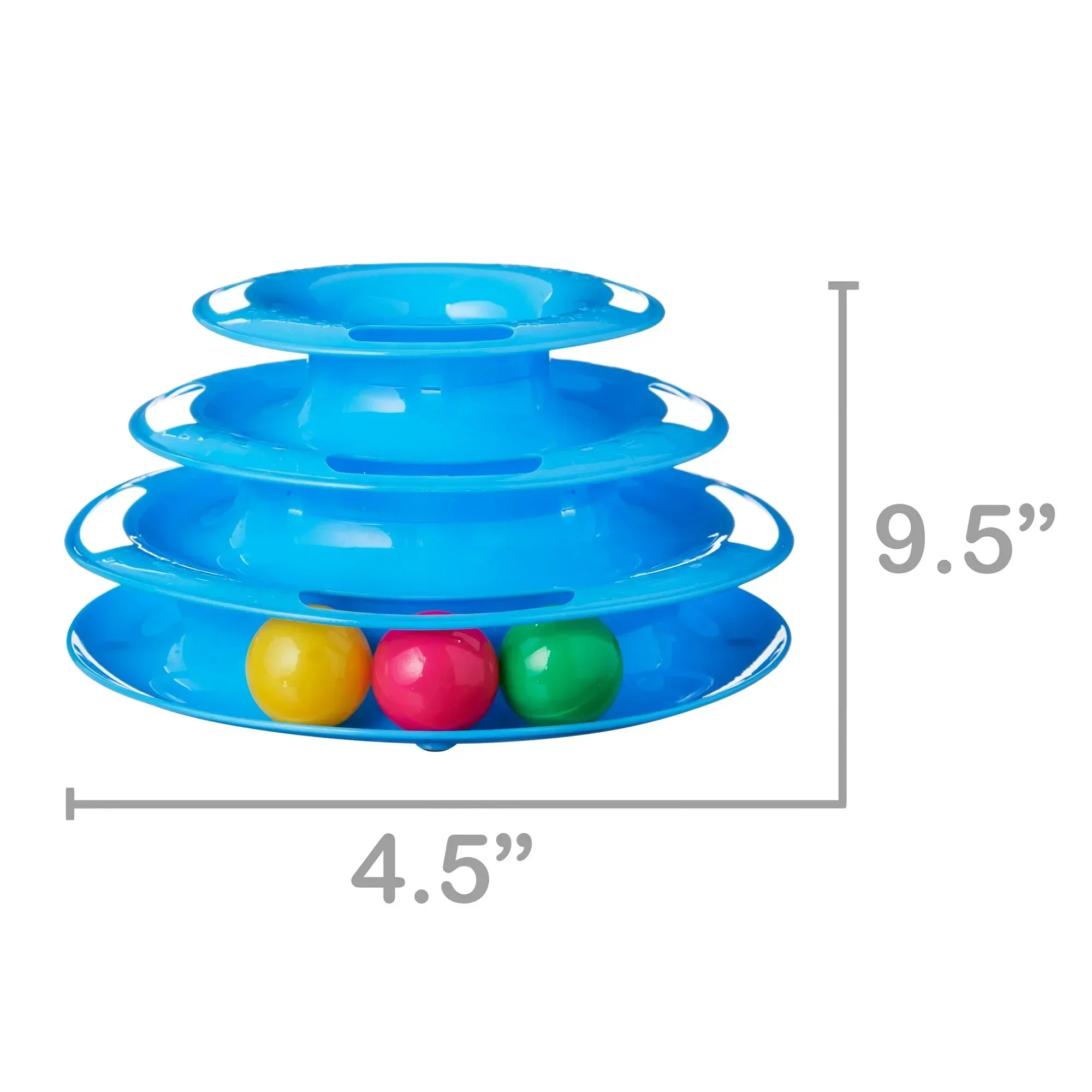 Vibrant Life Triple Chase 3 Tier Tower Interactive Ball Toy for Cats and Kittens - Image 3