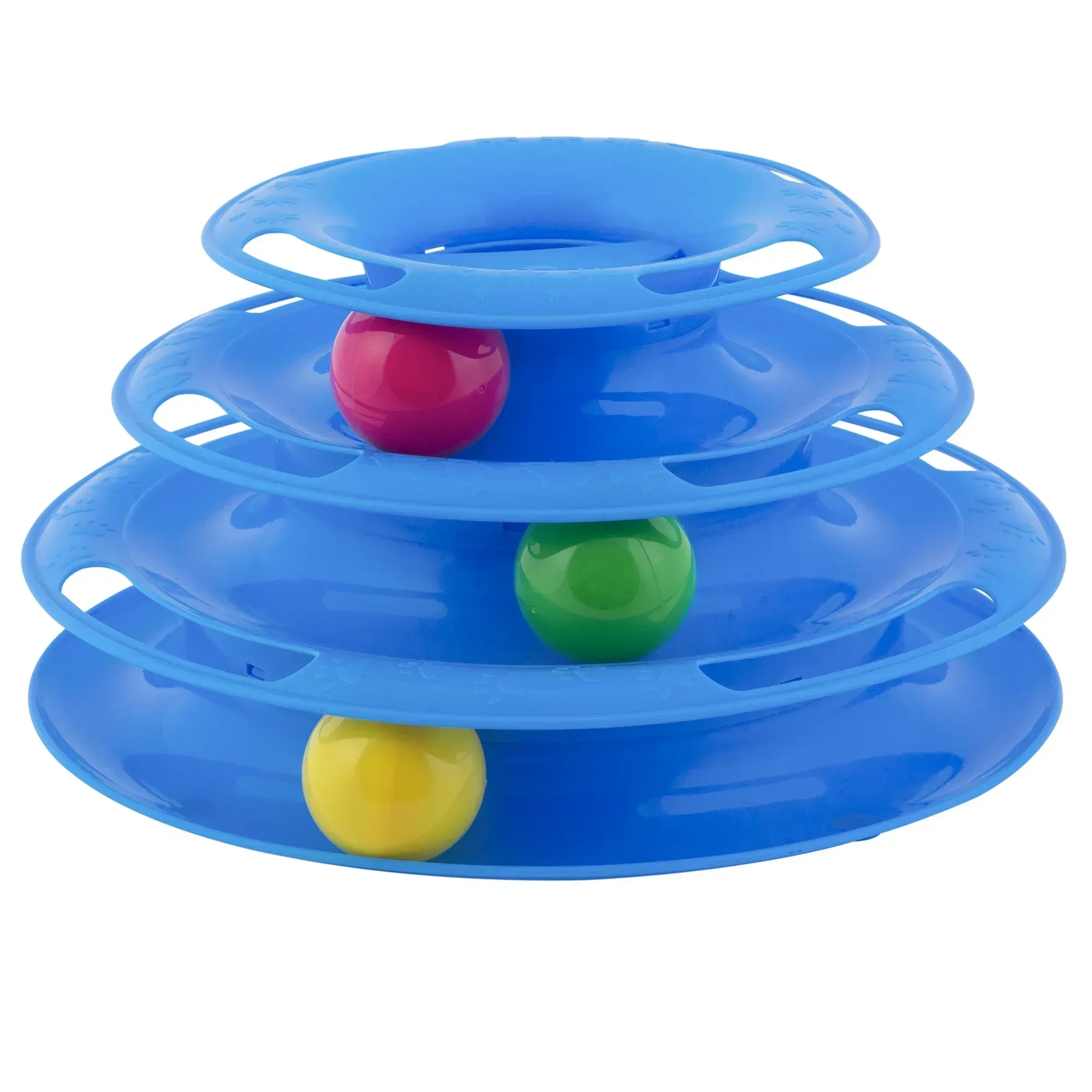 Vibrant Life Triple Chase 3 Tier Tower Interactive Ball Toy for Cats and Kittens - Image 5