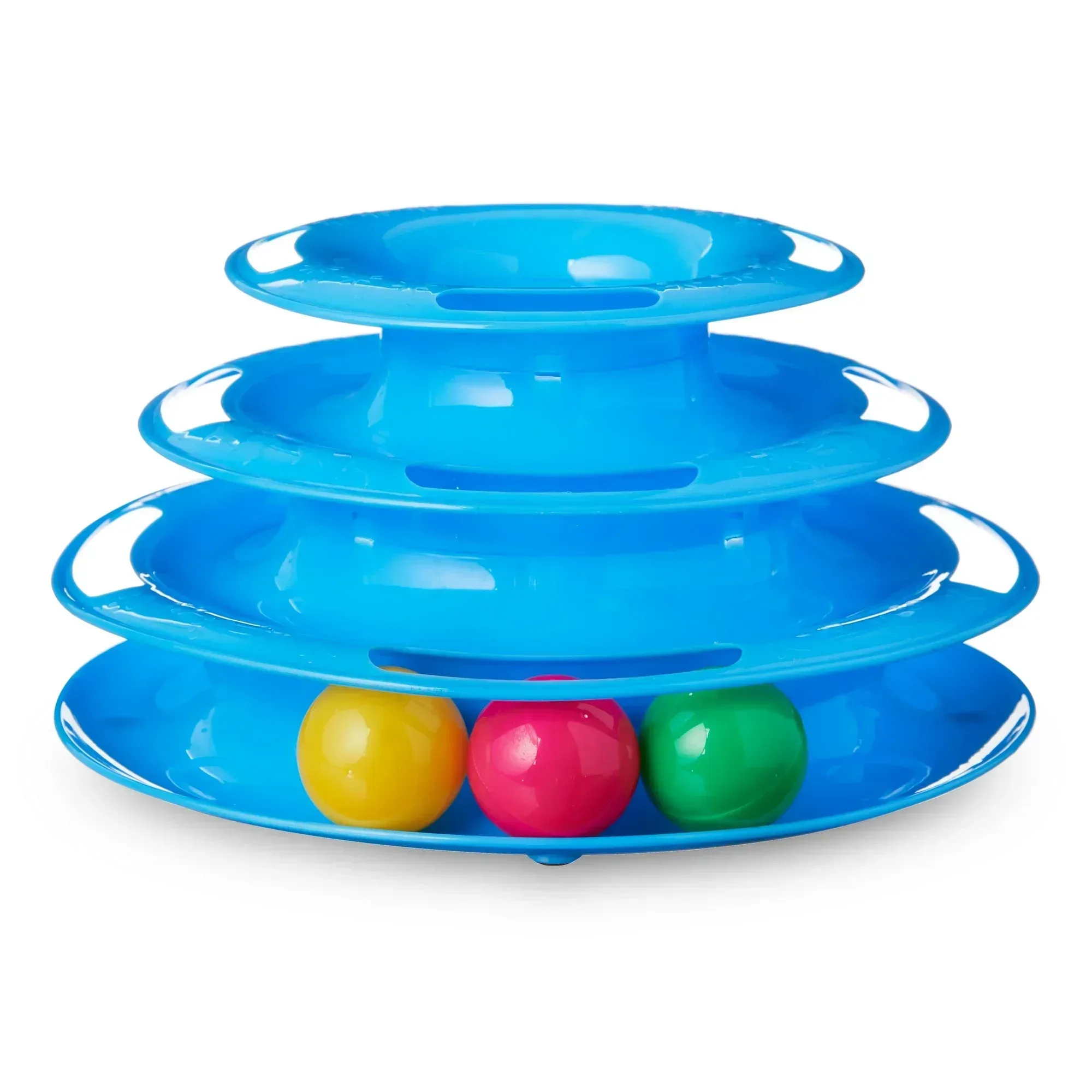 Vibrant Life Triple Chase 3 Tier Tower Interactive Ball Toy for Cats and Kittens - Image 7