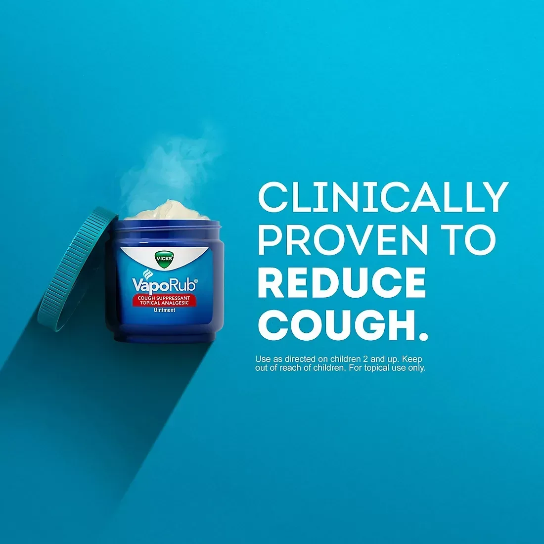 Vicks VapoRub Cough Suppressant Topical Analgesic Ointment, 2 pk./3.53 oz. - Image 3