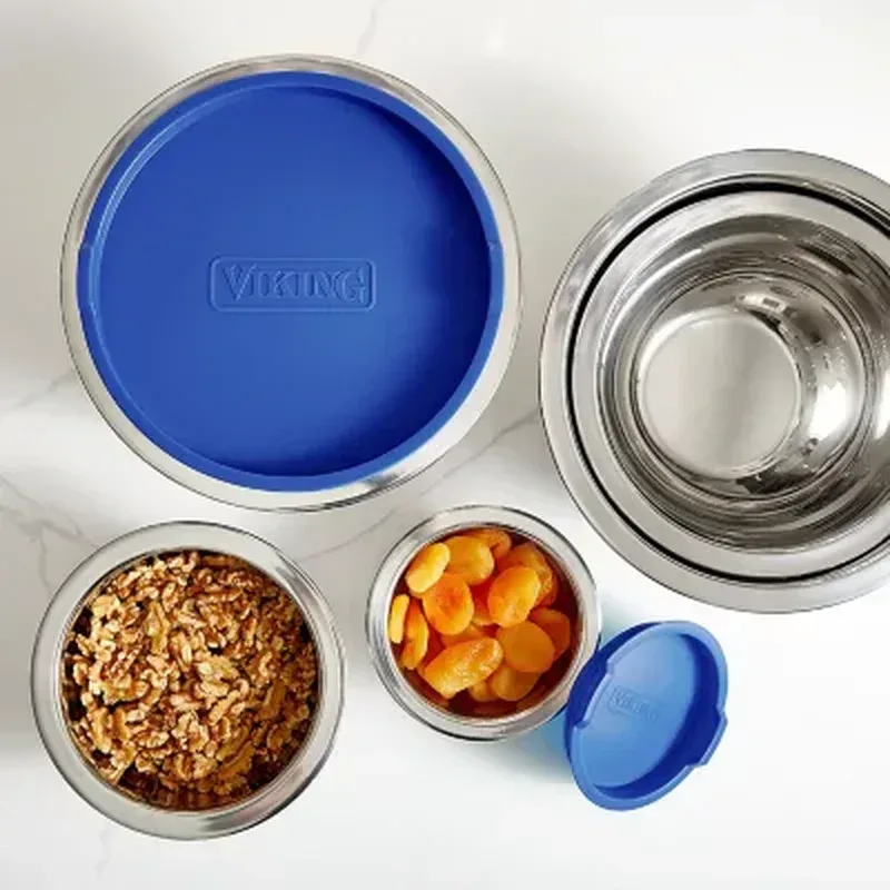 Viking 10-Piece Stainless Steel Mixing, Prep and Serving Bowl Set - Image 4