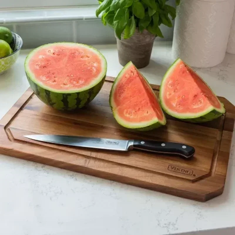 Viking Acacia Wood, Reversible Carving Board with Juice Well - Image 4