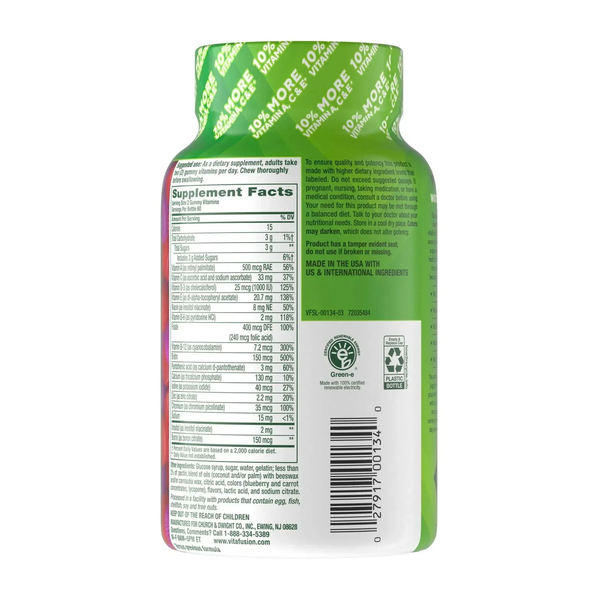 vitafusion Adult Gummy Vitamins for Women with 10% More Vitamins A, C, & E, 120 Count - Image 9