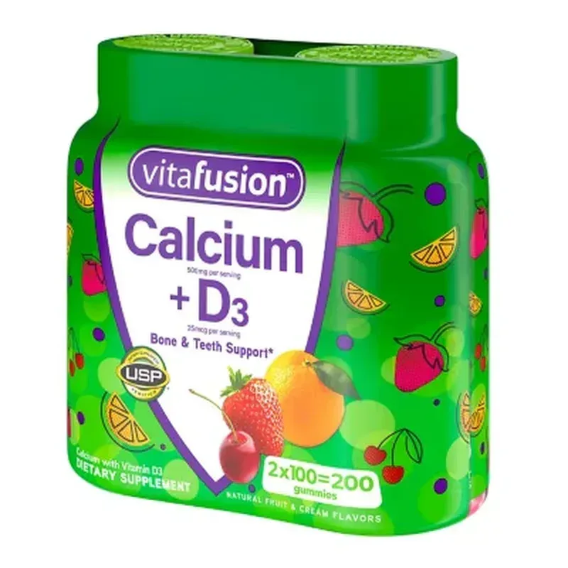 Vitafusion Calcium + D3 Vitamin Gummies (200 Ct.) - Image 6