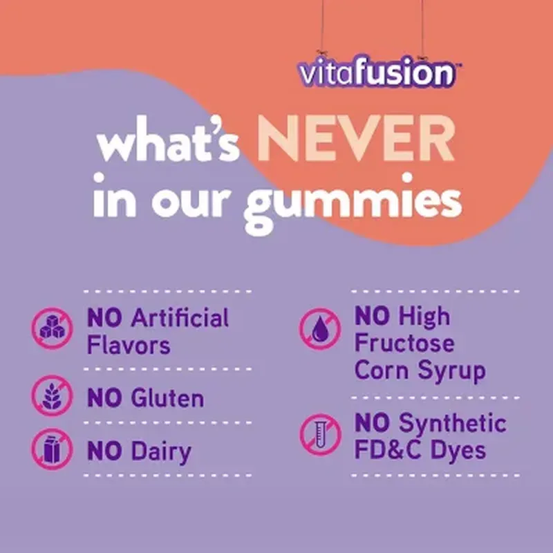 Vitafusion Vitamin D Gummies, 2000 IU, Peach and Berry (275 Ct.) - Image 8