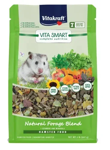 Vitakraft Vita Smart Hamster Food - Complete Nutrition - Premium Fortified Blend with Added Vitamins for Hamsters