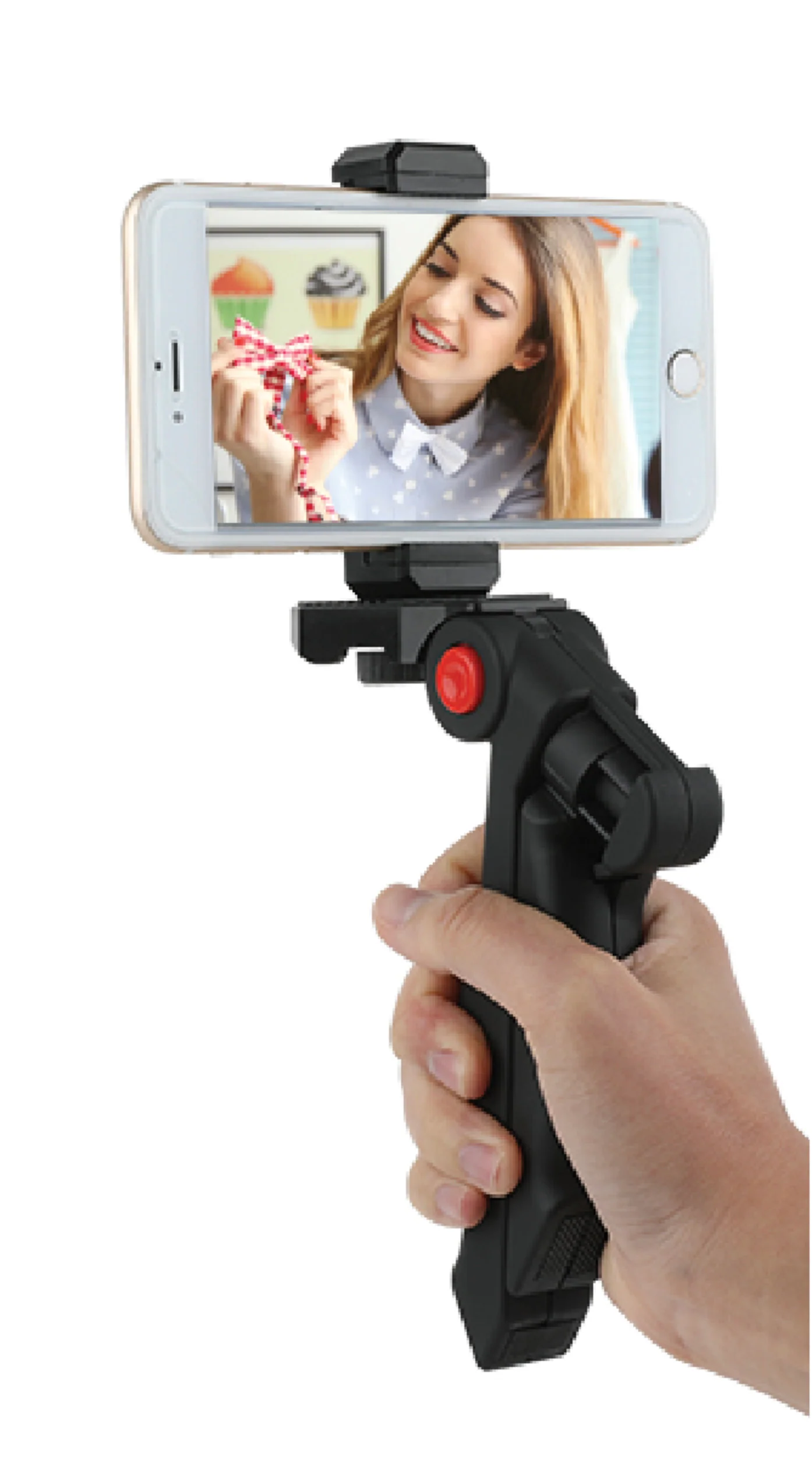 Vivitar Pistol Grip Portable Mini Tabletop Tripod for Video Vlog Stream Photography with Slip Resistant Grip - Image 5