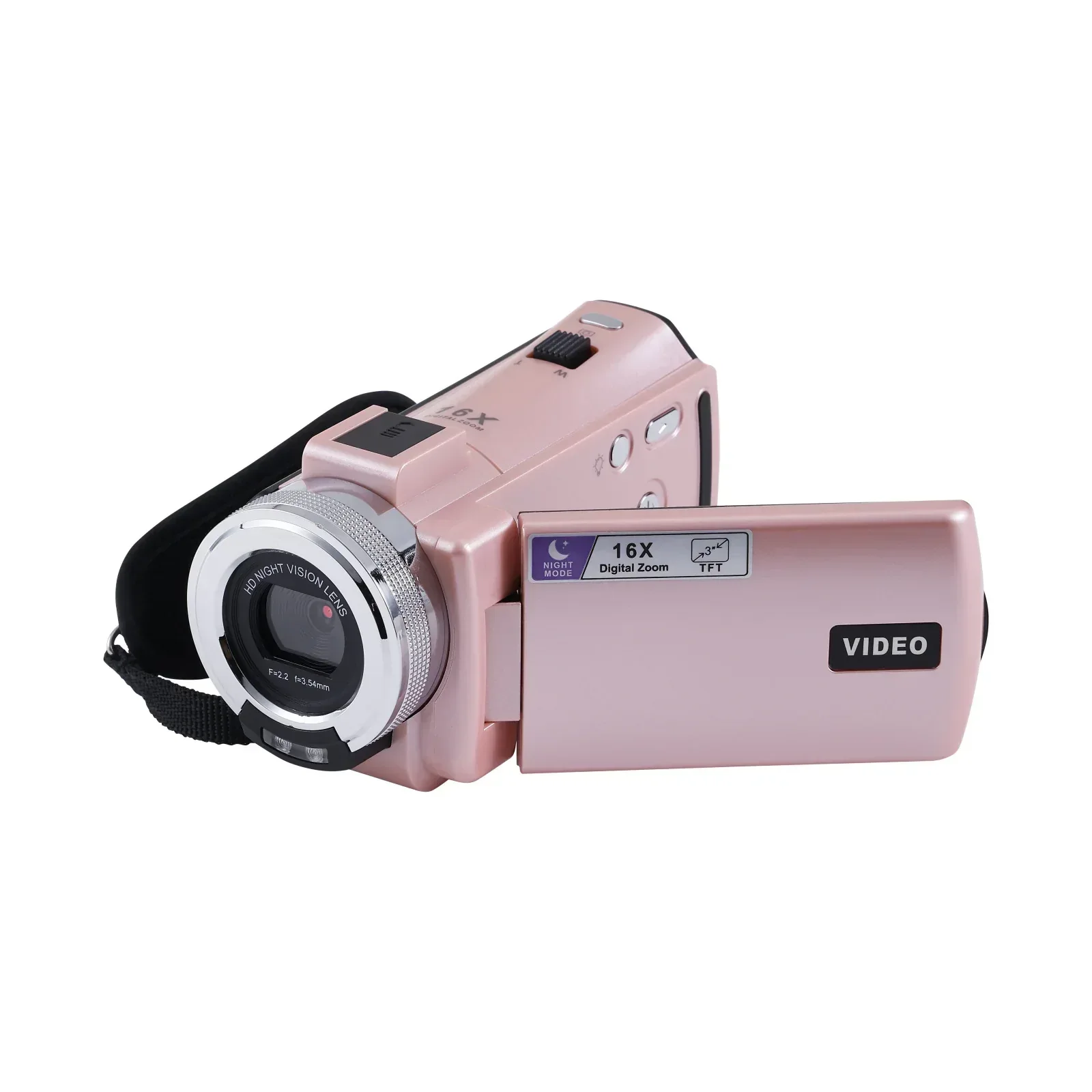 Vivitar PopCam Digital Camcorder, 48MP, Full HD 1080p Video Camera with 3" Flip Screen, 16x Digital Zoom, Built-in Microphone, Compact Vlogging Camera for Beginners, Travel, & Family Recording