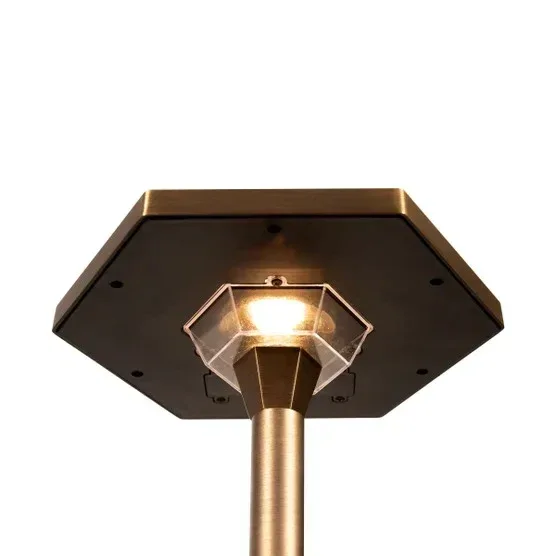VOLT Premium Solid Brass Outdoor Solar Path Lights, 2-pack - Image 4
