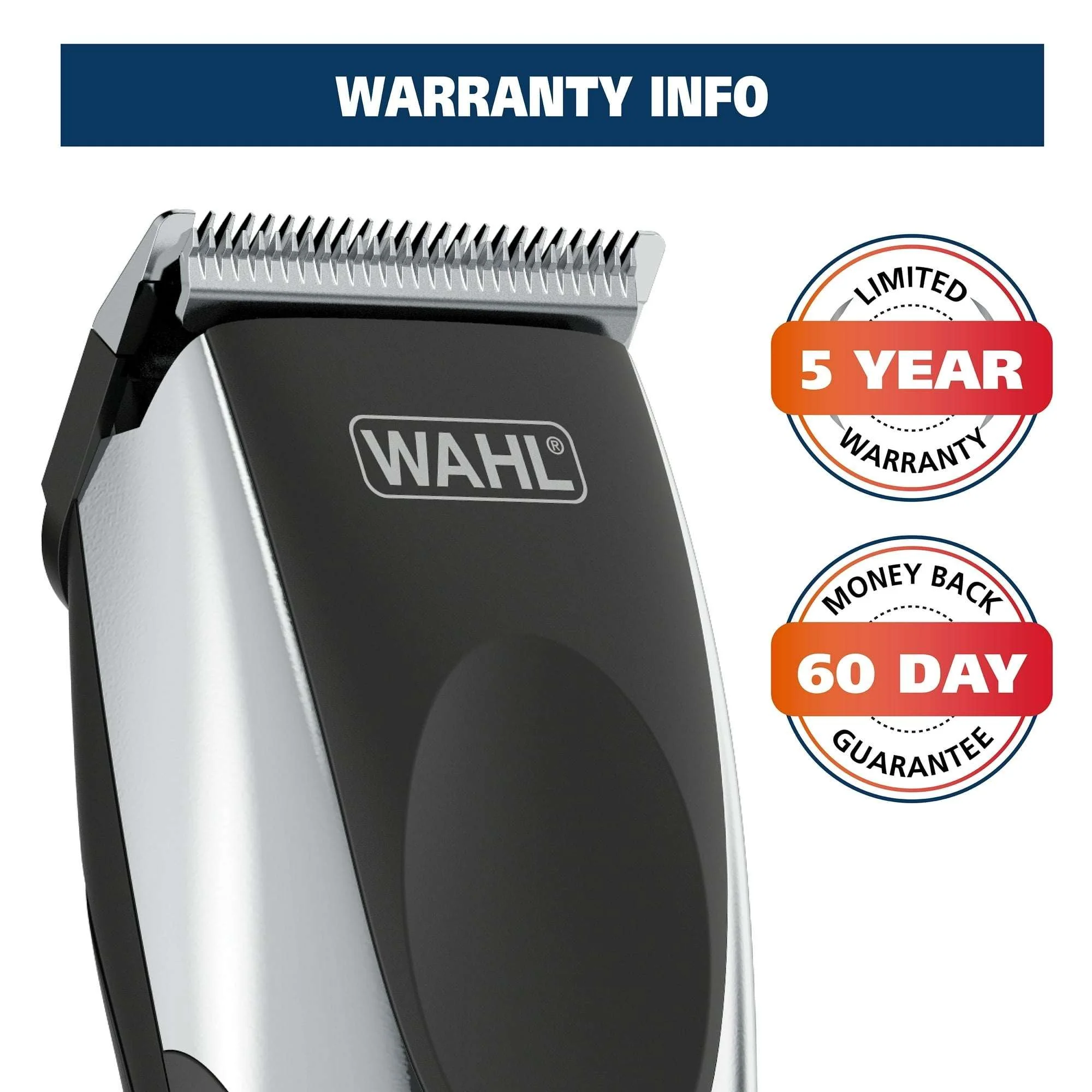 Wahl Lithium Ion All-in-One Beard Trimmer for Men - Black/ Silver Model 9888-600 - Image 17