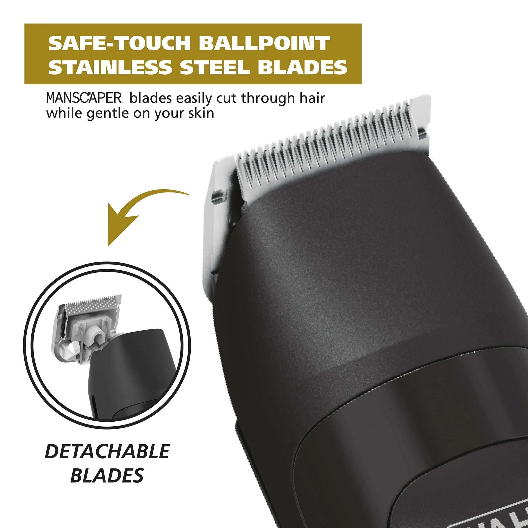 Wahl Manscaper Rechargeable Body Groomer for Men, Waterproof, Lithium Ion Battery, 1pc, Black - 5618-100 - Image 3