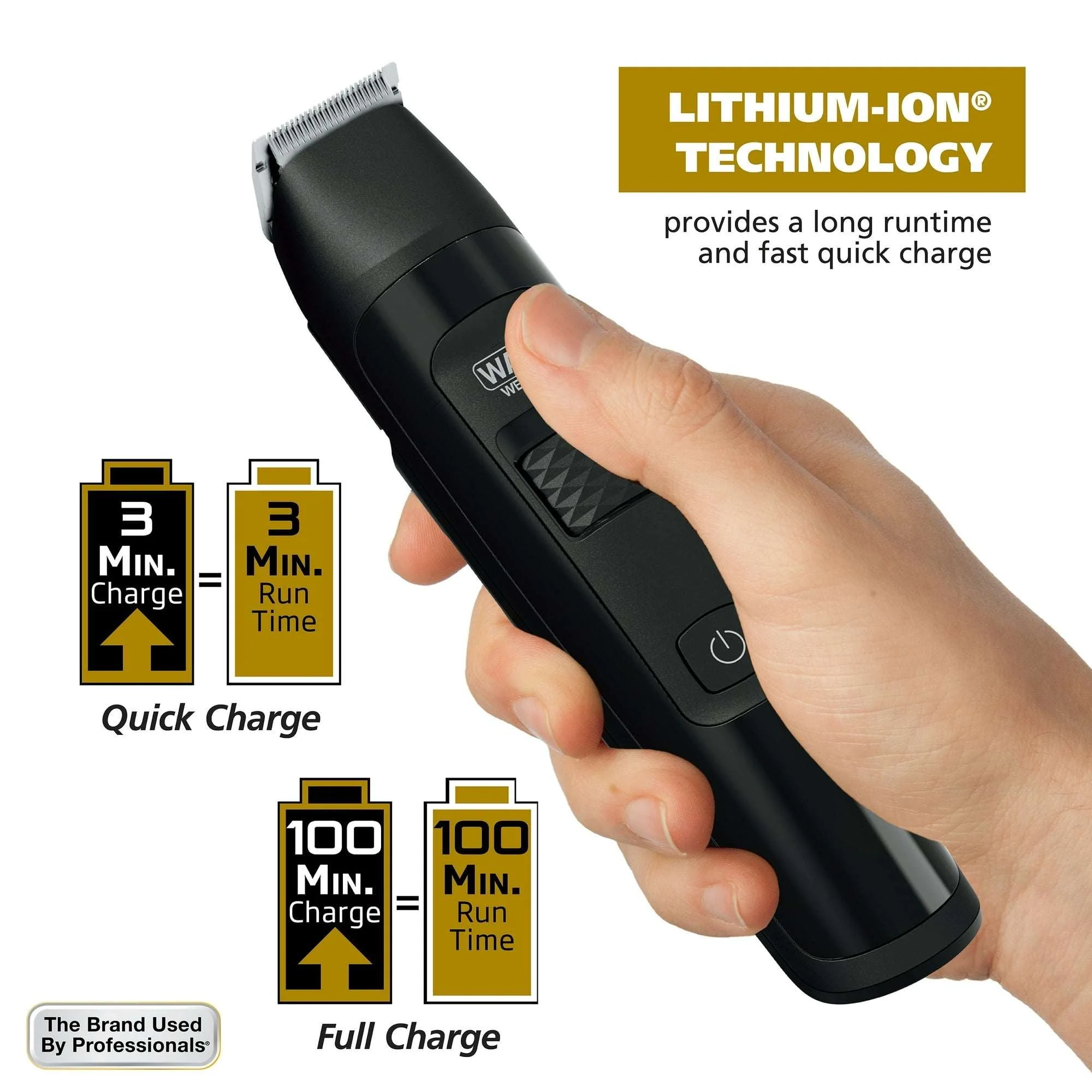 Wahl Manscaper Rechargeable Body Groomer for Men, Waterproof, Lithium Ion Battery, 1pc, Black - 5618-100 - Image 6